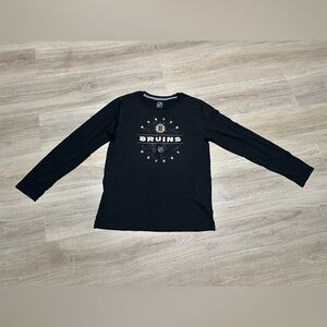 Boston Bruins Black Long Sleeve Shirt youth large (14-16)